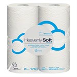 Sofidel Heavenly Soft Bath Tissue 2 ply 4"" x 4"" 176 Sheet 24 / 4 packs