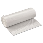 Inteplast High-Density Commercial Can Liner Value Pack, 60 gal, 19 mic, 38" x 58", Clear, Interleaved Roll, 25 Bags/Roll, 6 Rolls/CT