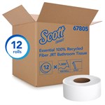 Kimberly Clark Scott JRT Jr. Bathroom Tissue White 3.55" x 1000' 100% RF 12 / cs