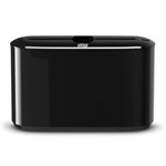 7.9" x 12.7" x 4.6" Black Plastic Universal Xpress Countertop Multifold Hand Towel Dispenser 1/EA