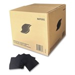 Cocktail Napkins, 2-Ply, 9 x 9, Black, 2,000/Carton