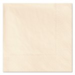 Embossed Beverage Napkins, 2-Ply, 9.5 x 9.5, Ecru, 1,000/Carton