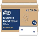Essity Tork Premium Multifold Hand Towel White 9" x 9.5" 1-Ply 12 / 250 cs