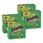 Quilted Napkins, 1-Ply, 12.1 x 12, White, 400/Pack, 4 Packs/Carton