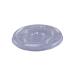 12-24oz Squat PET Cup Lids Flat Straw Slot Lids 1000/cs