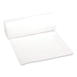 24x32 Boardwalk Low-Density Waste Can Liners, 16 gal, 0.4 mil, White, Perforated Roll, 500/cs