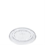 Solo PET Lid With Straw Slot, Clear 10/100