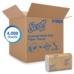 Scott Paper Multifold Towel, White, 4000/cs