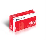 Prime Source Select Vinyl Lightly Powdered Glove, Clear, Large 10/100