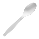 Heavyweight White Plastic Spoons 600/cs