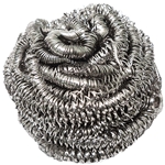 Prime Source Stainlees Steel Pot Scrubber, Silver 12/pack