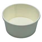 8oz Paper Food/Soup Container White Empress 500/cs