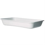 Vanguard Worldview Renewable and Compostable Sugarcane Take-Out Containers, 10.47 x 10.47 x 1.76, White, 200/Carton