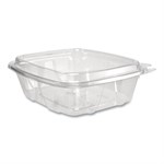 ClearPac SafeSeal Tamper-Resistant/Evident Containers, Domed Lid, 24 oz, Clear, Plastic, 100/Bag, 2 Bags/Carton