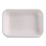 Vanguard Worldview Renewable and Compostable Sugarcane Take-Out Containers, 16 oz, 7 x 5 x 1, White, Sugarcane, 400/Carton