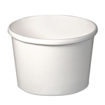 8oz SOLO Flexstyle Double Poly Paper Containers, White, Paper, 500/cs