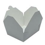 4.875x3.5x2.5 Empress #1 Folded Takeout Box White 450/cs