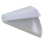 Fresh Hot Triangle Pizza Clamshell, White, 220/CS