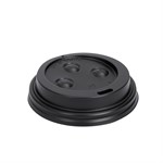 Prime Source Polystyrene Hot Cup Lid, Black, 8 oz 20/50