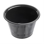 Jovials Polypropylene Portion Cup, Black, 4 oz 50/50/CS