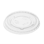 Jovials PET Portion Cup Lid for 0.75 oz, 1 oz, Clear 50/50/CS