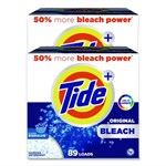 Laundry Detergent with Bleach, HE Compatible, 80 Loads, Tide Original Scent, Powder, 129 oz Box, 2/Carton