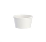 Squat Food Container, White, 8 oz 20/25