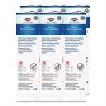 Bleach Germicidal Wipes, Individual Wipes, 1-Ply, 6.75 x 9, Unscented, White, 50/Box, 6 Boxes/Carton