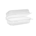 PET Smooth Hinged Loaf Container, Clear, 9" x 5" x 3.5 1/CS/220