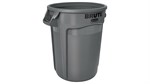 Brute Container Without Lid, Plastic, 32 Gal, Gray 1/EA