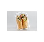 PET Temper Evident Sandwich Wrap Container, Clear 1/CS/280