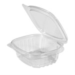 Secure Seal PET Hinged Deli Container, Clear, 4 oz 400/cs