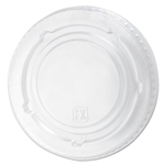 12-20oz Fabri-Kal Kal-Clear/Nexclear Drink Cup Lids, Flat Lid with No Slot, Cold Cups, Clear, 1,000/ct