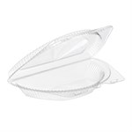 SLP210 Half Pie Hinged Container, PET, Clear 200/CS