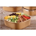 PKB27024D300 24OZ PAPER 6.66"X6.66"X2.05 KRAFT BOWL 300/CS