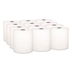 Hard Roll Paper Towels with Premium Absorbency Pockets, 1-Ply, 8" x 425 ft, 1.5" Core, White, 12 Rolls/Carton