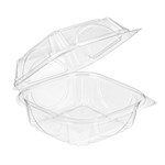 PET SAndwich Hinged Container, Clear, 6.31" x 6" x 3.1 330/CS