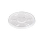 Translucent HIPS Straw-Slotted Lids for Foam Cups and Containers 10/100