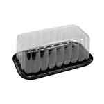 Bar Cake Container With Rose Dome, 4.25" 4/25