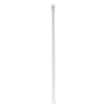 10.25 inch White/Red Striped, Wrapped Jumbo Straws, Boardwalk, Polypropylene, 2000/CS