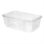 128 Oz 12.43 x 7.93 x 4.31" PET Clamshell Container 1/CS/60