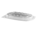Lid for 24 Oz Food Containers, Black; Clear, 1/CS/252 252/CS