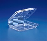 PETE Value Pack Hinged Container, Clear 200/CS