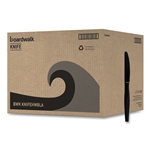 Boardwalk Heavyweight Polystyrene Cutlery, Knife, Black, 1000/carton