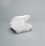 Snap-It Hinged Container Large 1-Compartment 9-1/4 x 9-1/4 x 3 Vented White 2/100