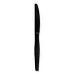 Boardwalk Heavyweight Polystyrene Cutlery, Knife, Black, 1000/carton