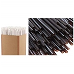 10.25" Giant Straws Black Wrapped 1200/cs
