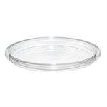 EcoSystems 50% Post Consumer rPET Round Deli Container Lid, 8-32 oz, Clear, 1/CS/500 10/50/CS