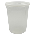 32oz Deli Soup Cup with Lids, 240/cs