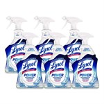 Disinfectant Power Bathroom Foamer, Liquid, Unscented, 22 oz Trigger Spray Bottle, 6/Carton